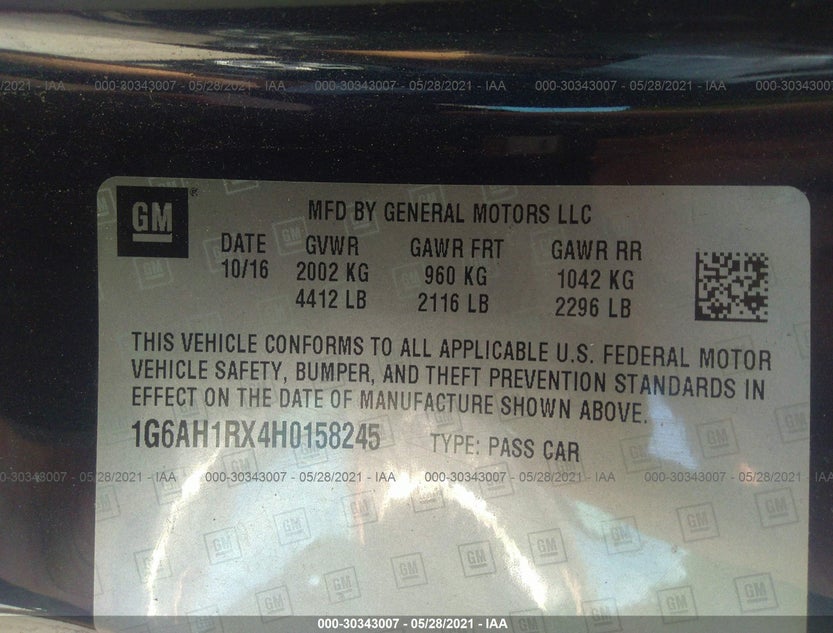 1G6AH1RX4H0158245