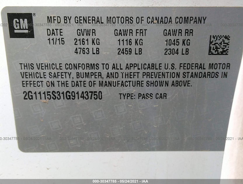 2G1115S31G9143750