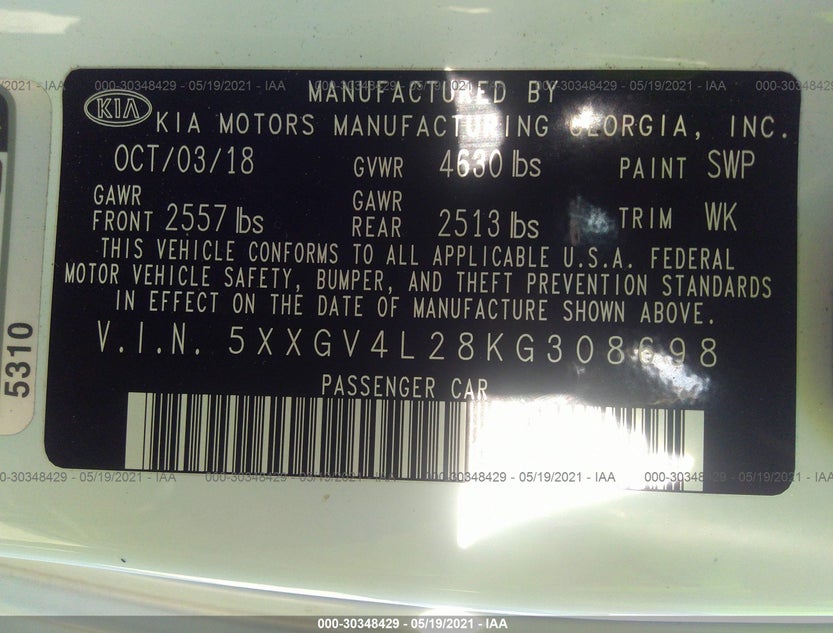 5XXGV4L28KG308698