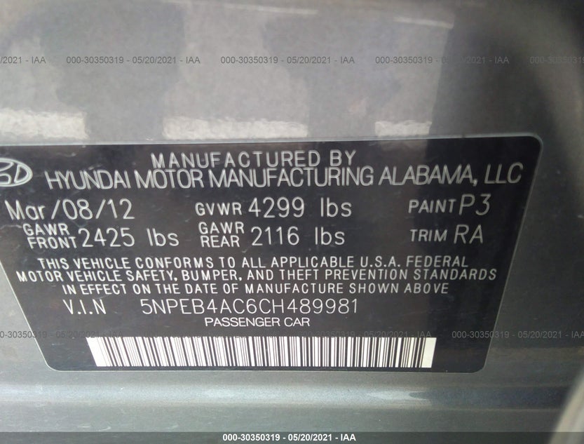 5NPEB4AC6CH489981