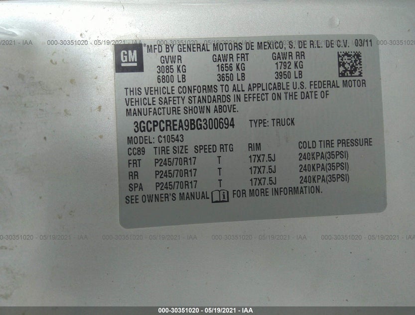 3GCPCREA9BG300694