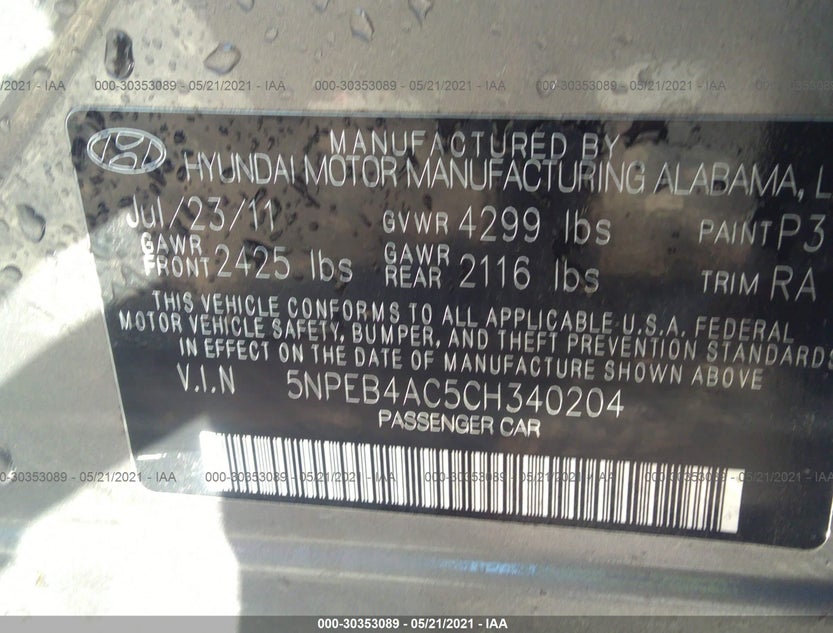 5NPEB4AC5CH340204