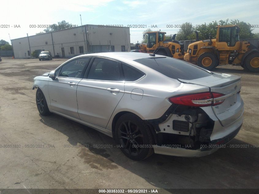 3FA6P0LU0JR197277 2018 Ford Fusion Hybrid Se