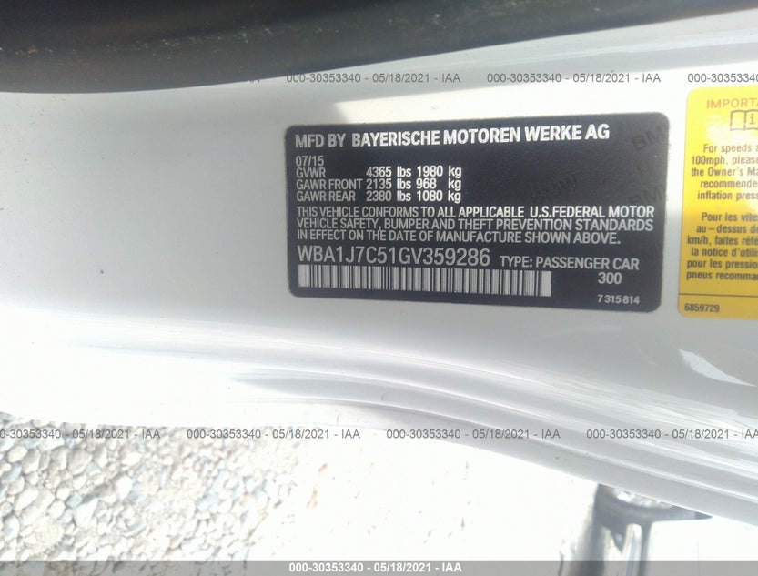 WBA1J7C51GV359286
