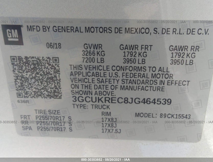 3GCUKREC8JG464539