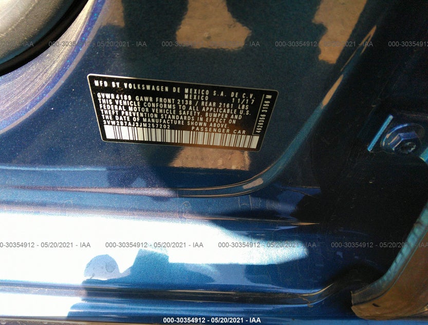 3VW2B7AJ3JM257202