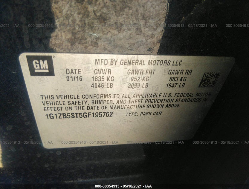 1G1ZB5ST5GF195762