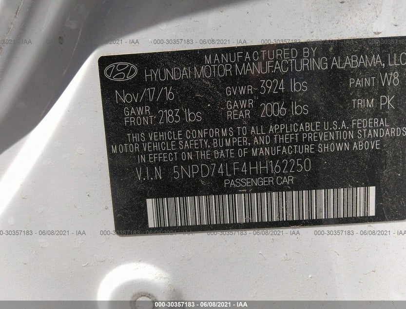 5NPD74LF4HH162250
