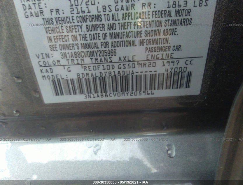 3N1AB8CV0MY205966