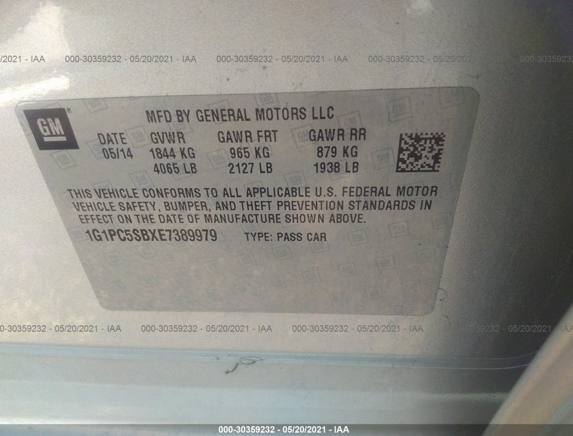 1G1PC5SBXE7389979