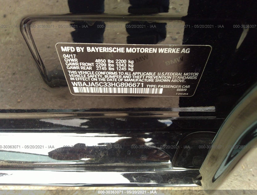WBAJA5C33HG896671