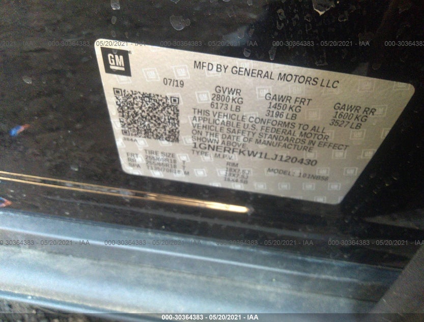 1GNERFKW1LJ120430