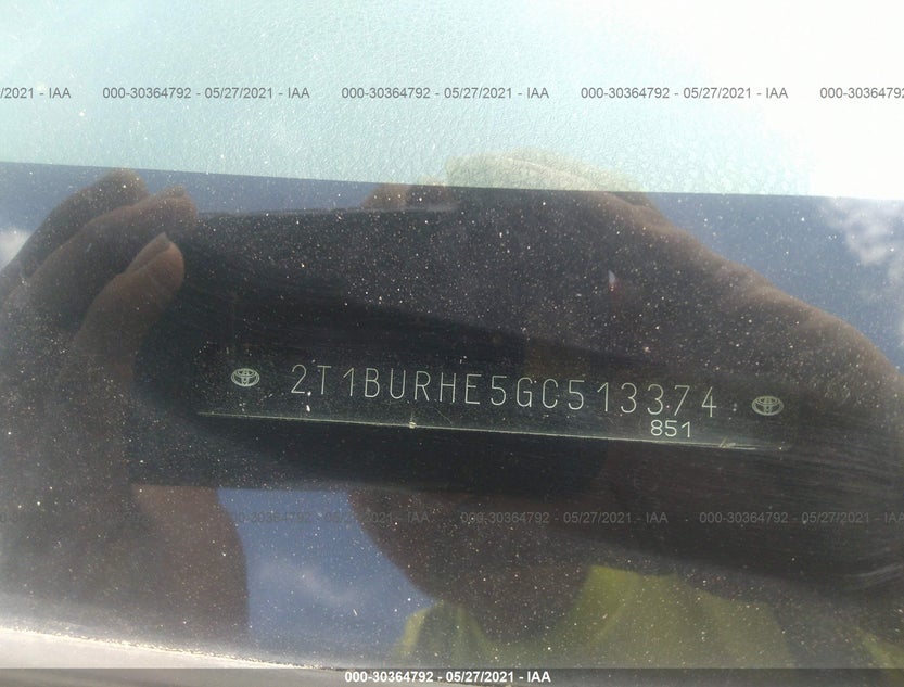 2T1BURHE5GC513374