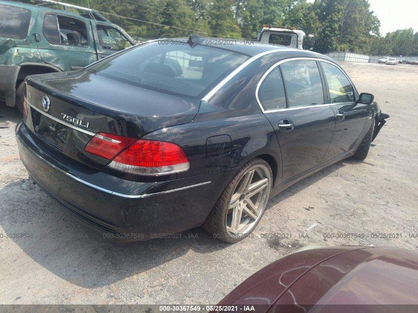 2006 BMW 750Li VIN: WBAHN83586DT25603 Lot: 30367549