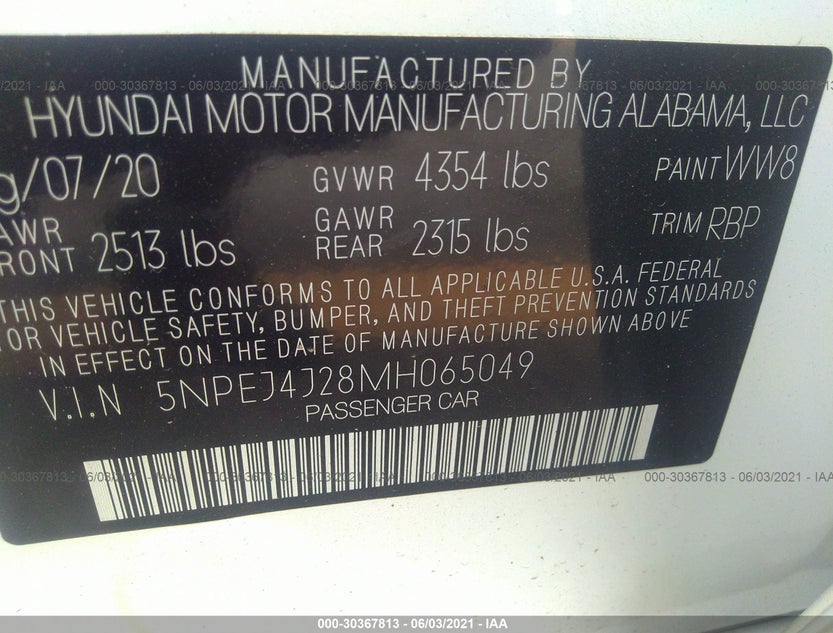 5NPEJ4J28MH065049