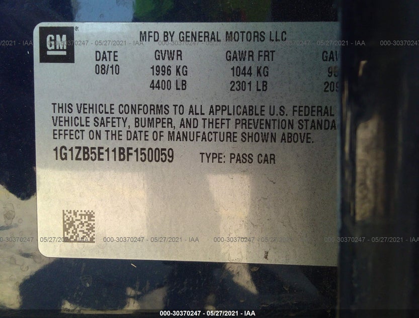 1G1ZB5E11BF150059