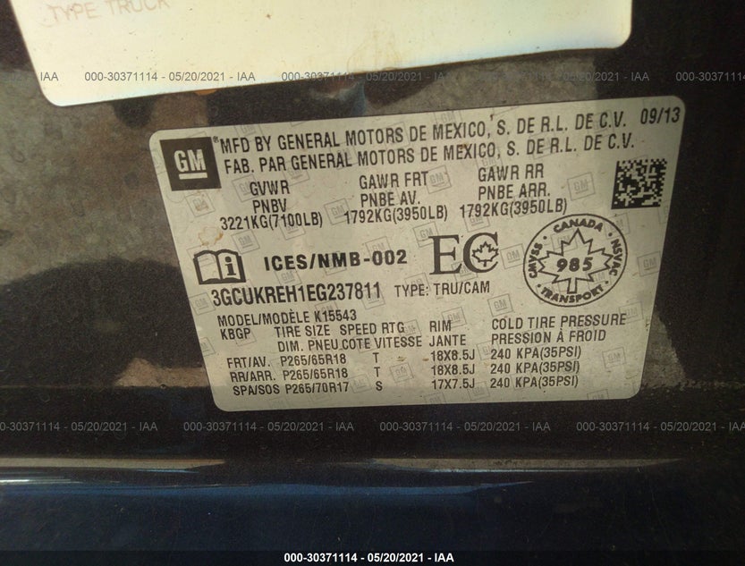 3GCUKREH1EG237811
