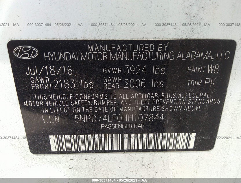 5NPD74LF0HH107844