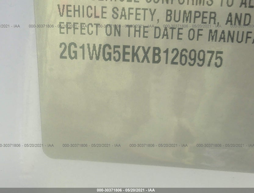 2G1WG5EKXB1269975