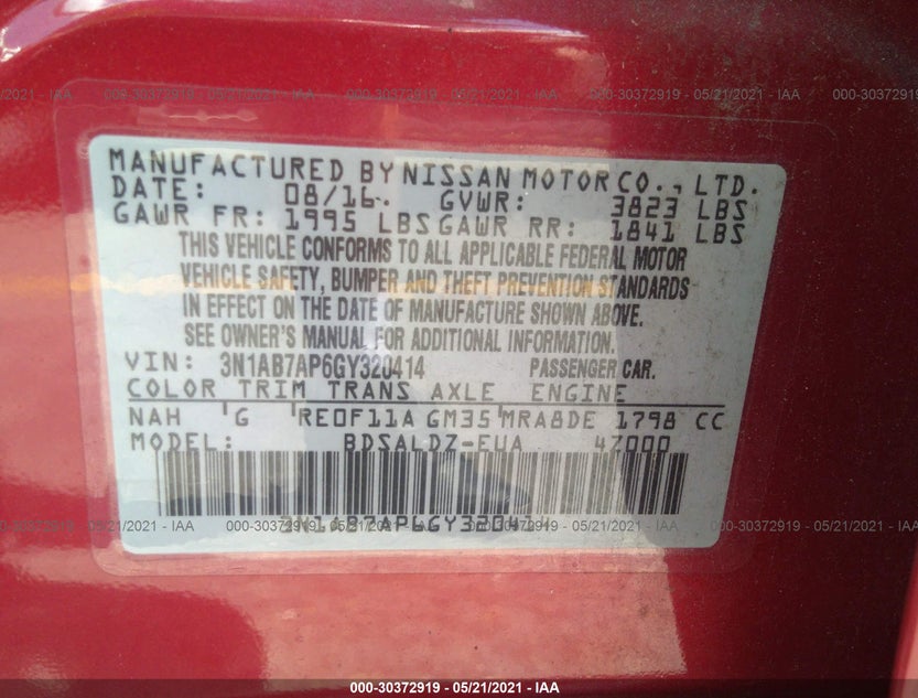 3N1AB7AP6GY320414
