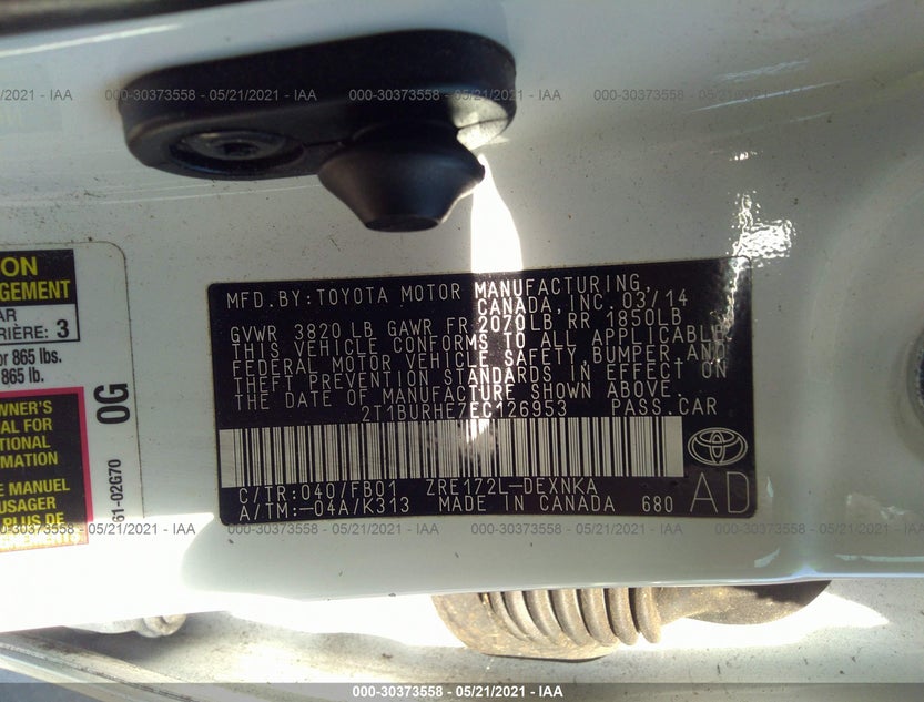 2T1BURHE7EC126953