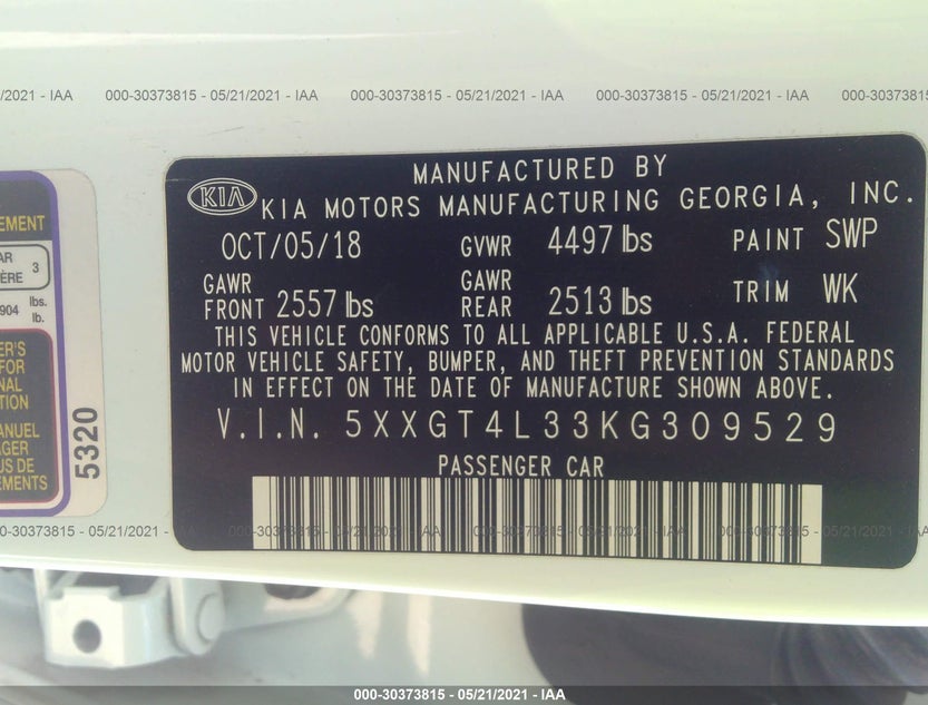 5XXGT4L33KG309529
