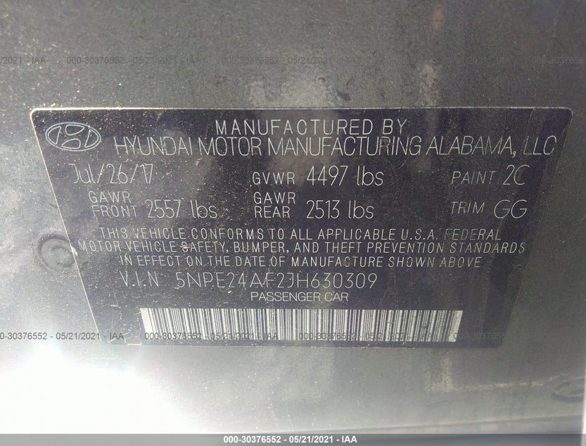 5NPE24AF2JH630309