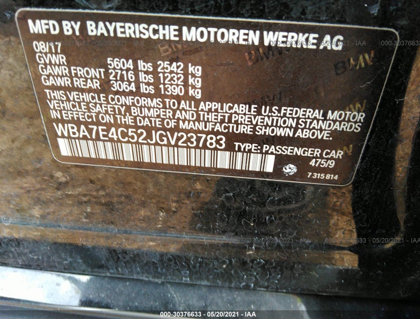 WBA7E4C52JGV23783