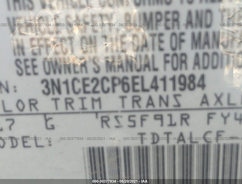 3N1CE2CP6EL411984
