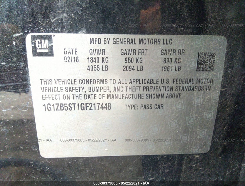 1G1ZB5ST1GF217448