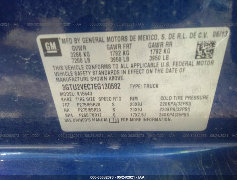3GTU2VEC7EG130582