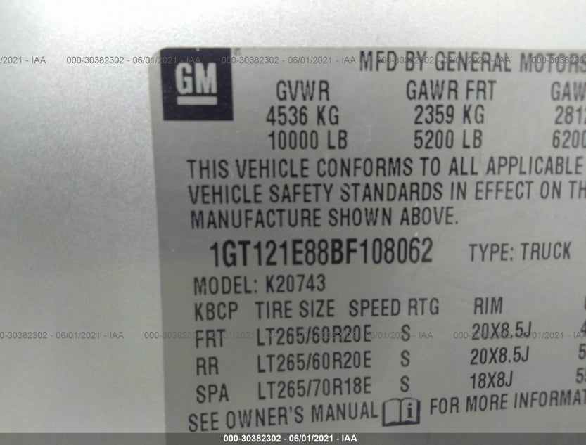 1GT121E88BF108062