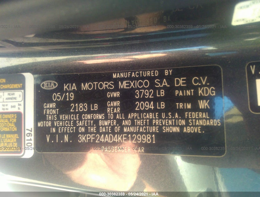 3KPF24AD4KE129981