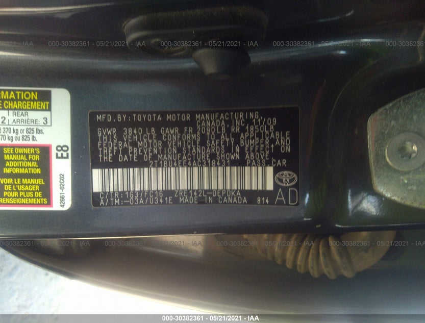 2T1BU4EE4AC318431