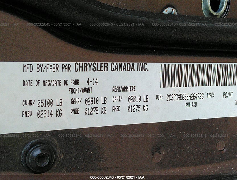 2C3CCAEG5EH264726