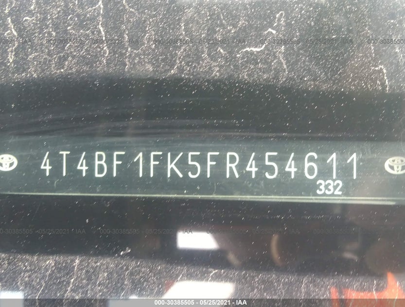 4T4BF1FK5FR454611