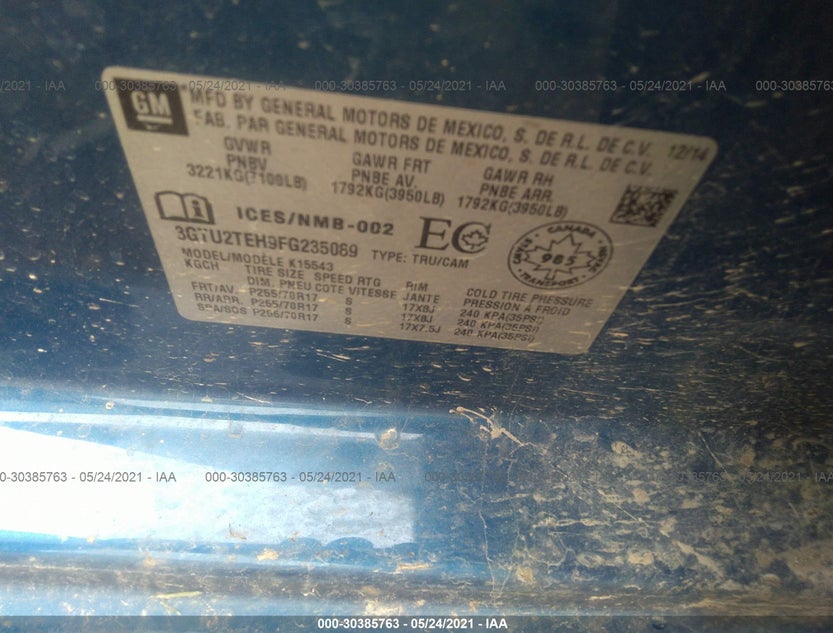 3GTU2TEH9FG235089
