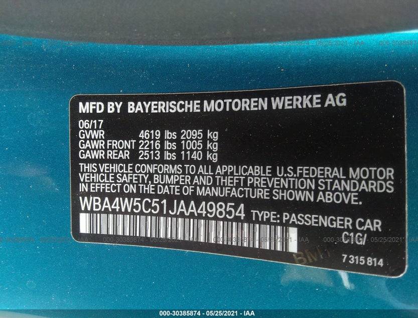 WBA4W5C51JAA49854