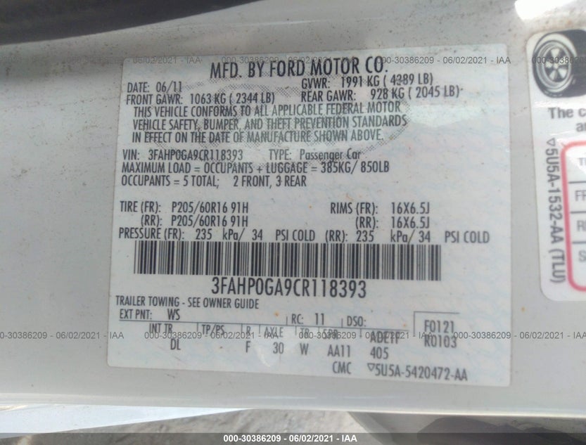 3FAHP0GA9CR118393