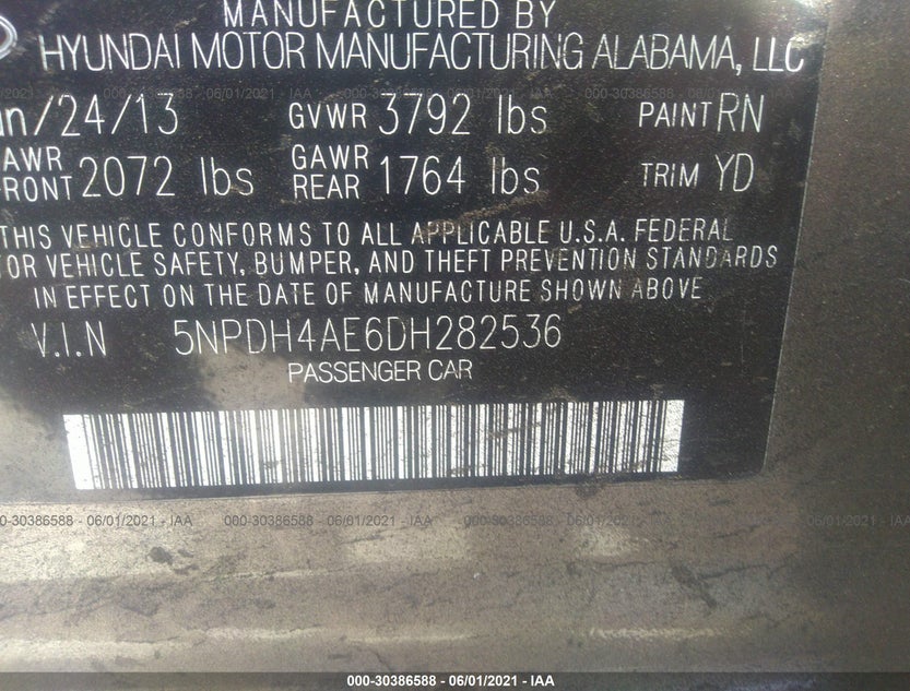 5NPDH4AE6DH282536