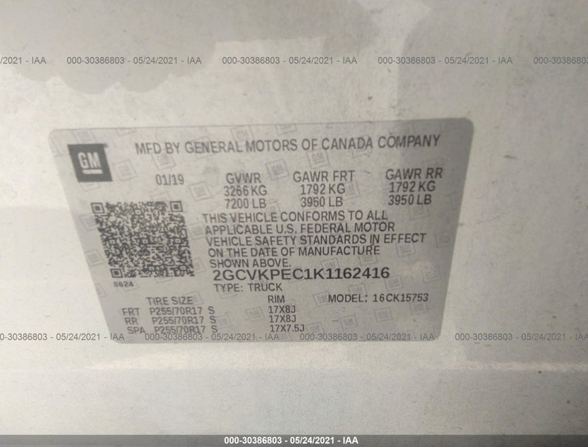 2GCVKPEC1K1162416