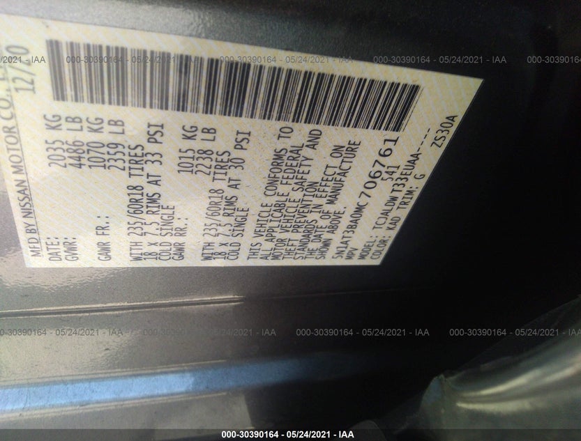 5N1AT3BA0MC706761