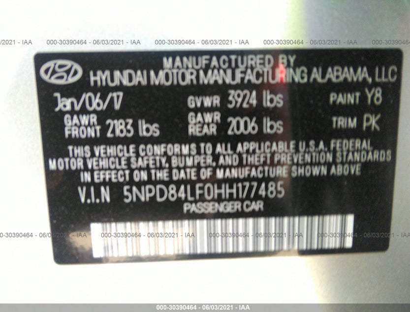 5NPD84LF0HH177485