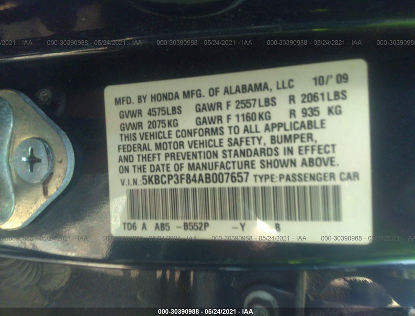 5KBCP3F84AB007657