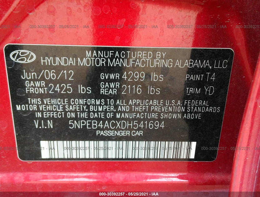 5NPEB4ACXDH541694