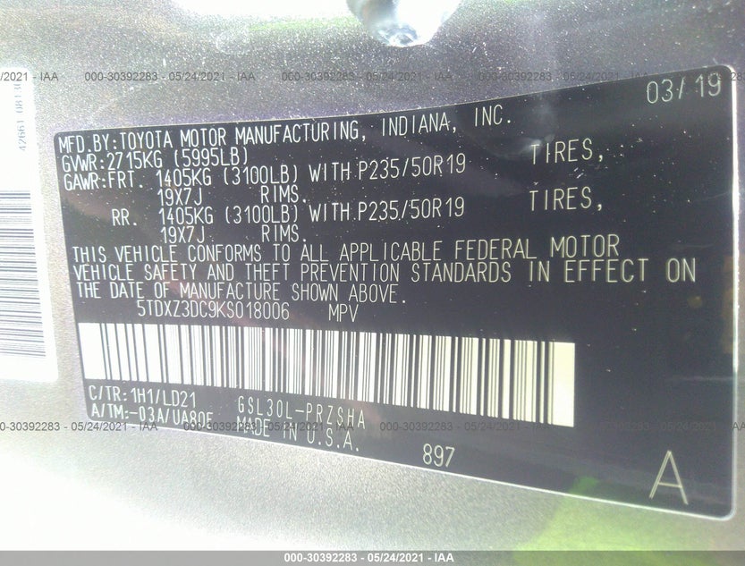 5TDXZ3DC9KS018006