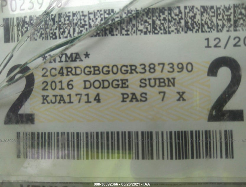 2C4RDGBG0GR387390