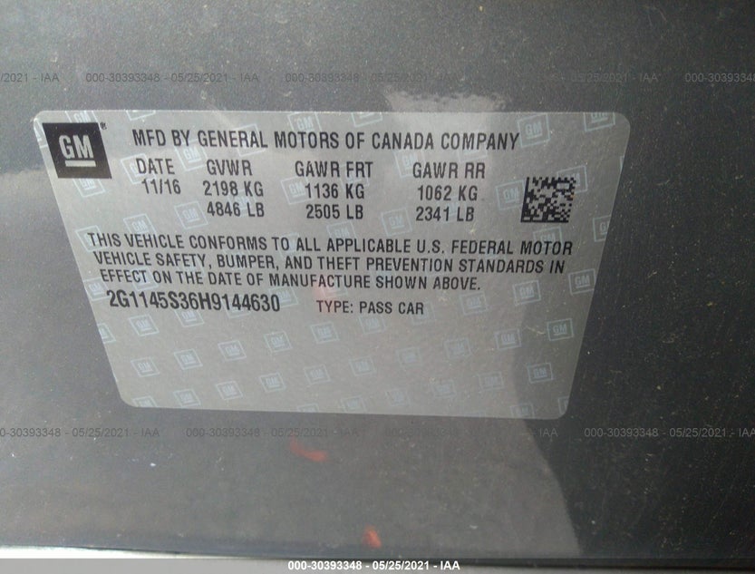 2G1145S36H9144630