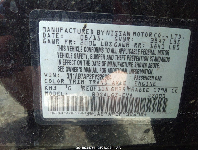 3N1AB7AP2FY326984