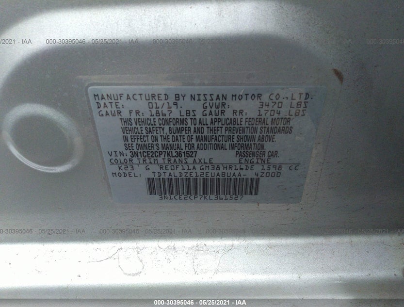 3N1CE2CP7KL361527